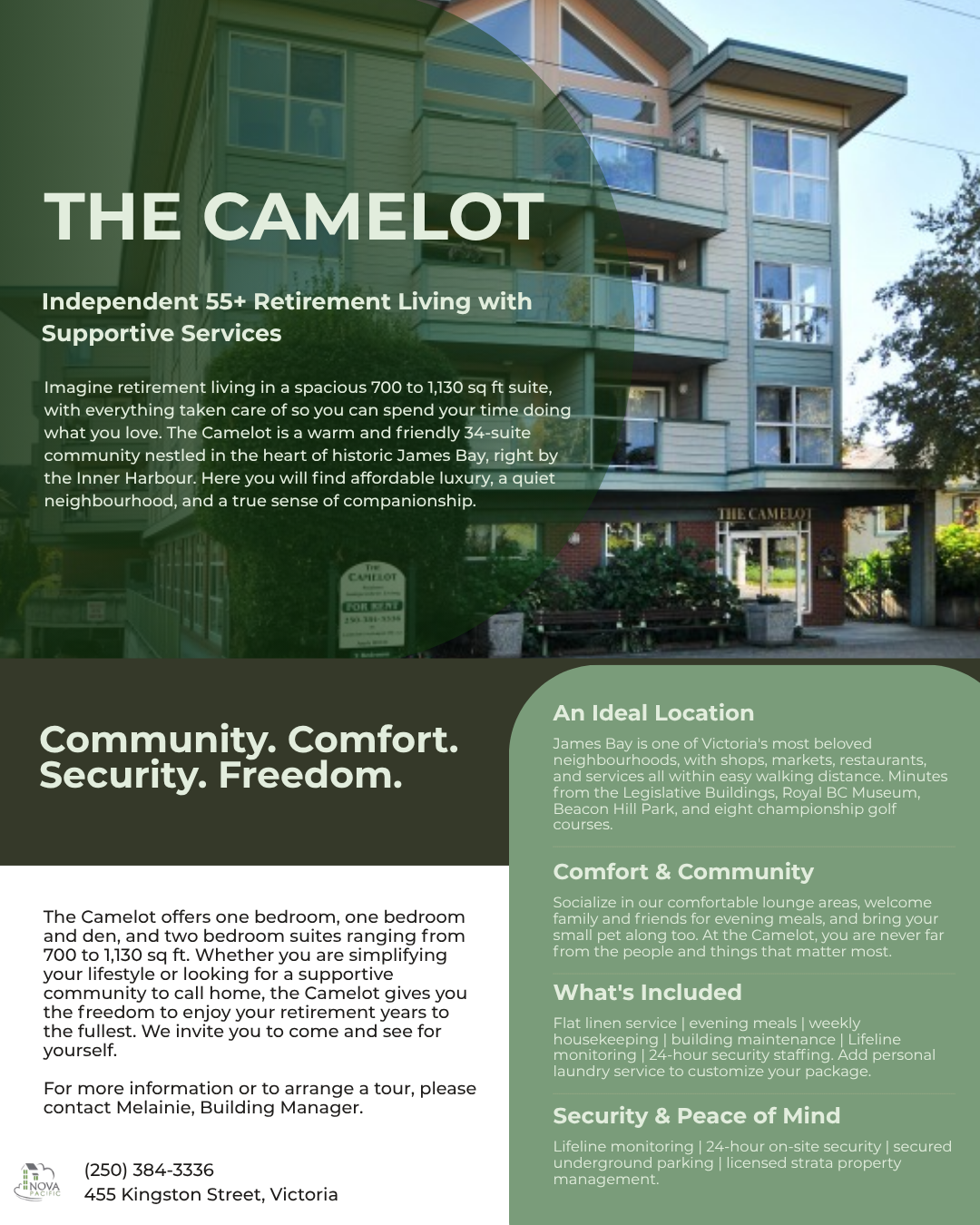 The Camelot brochure