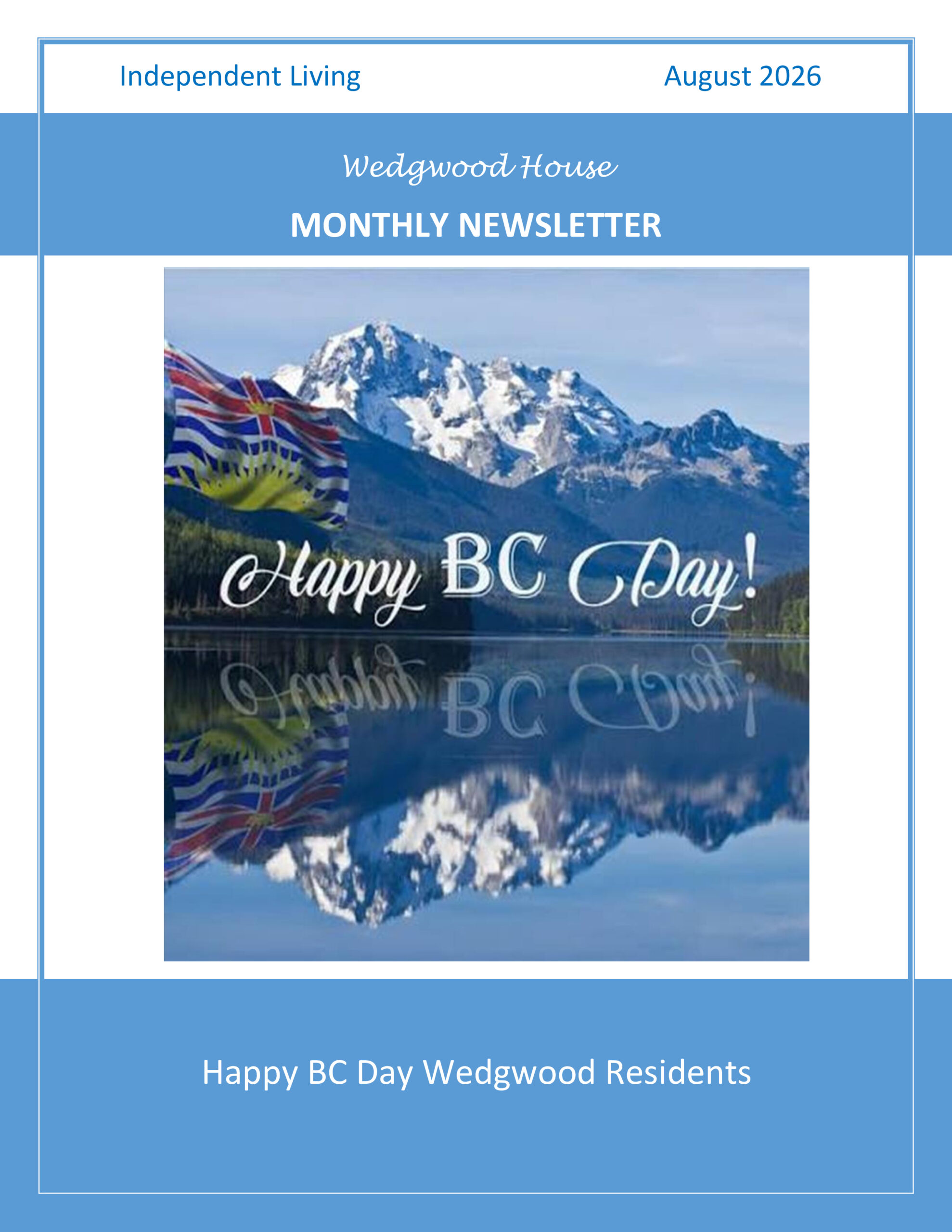 August 2026 Newsletter