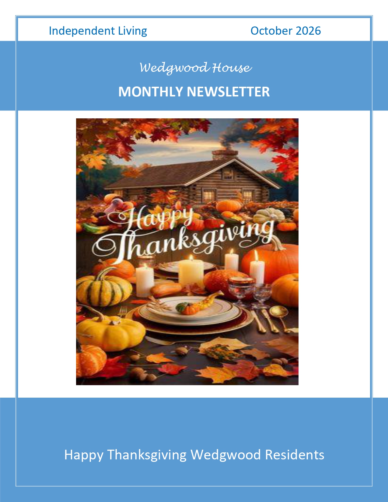 October 2026 Newsletter